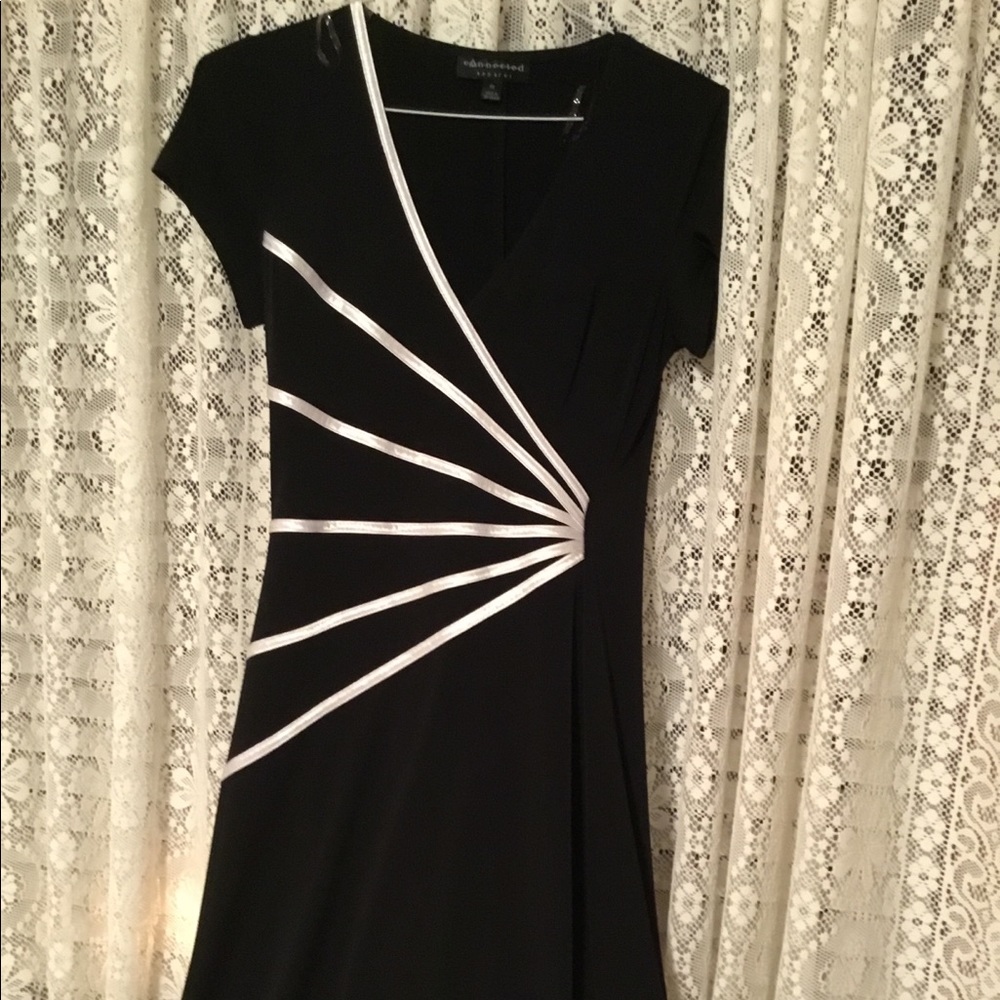 Black classic evening dress